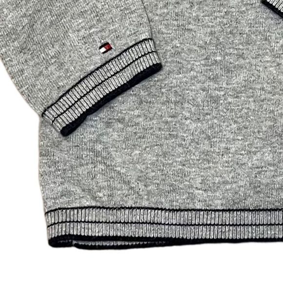 TOMMY HILFIGER LIGHT WEIGHT COTTON V-NECK SWEATER | NAUTICAL ANCHOR PRINT | NO F - Picture 5 of 8
